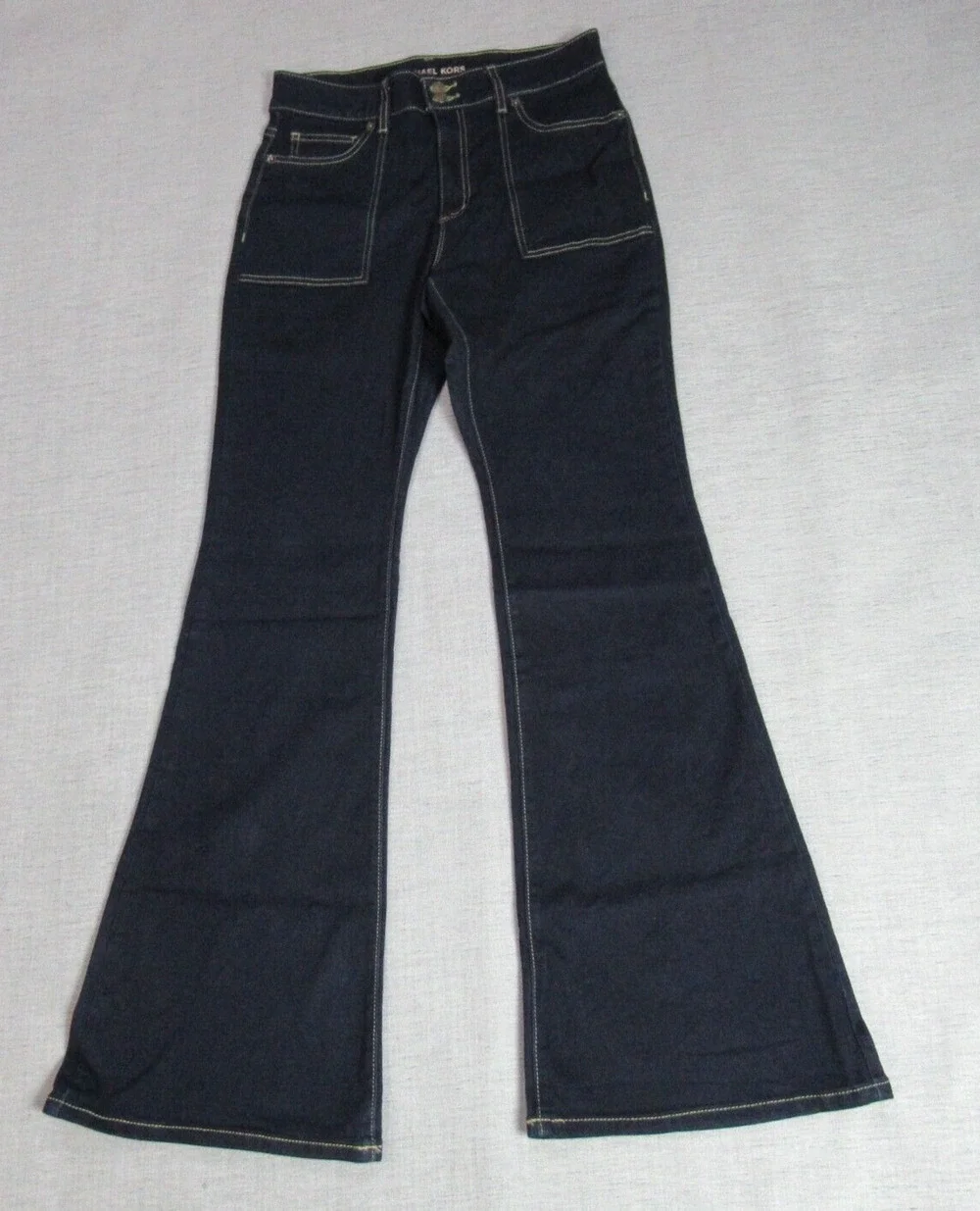 Vintage Michael Kors Jeans Womens Sz 8 Blue Bootcut Denim Dark Wash Rancher Y2K